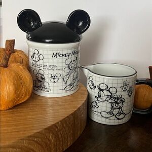 MICKEY MOUSE SUGAR AND CREAMER SET